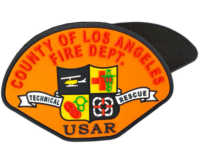 Custom US Firemen Uniform PVC Patch