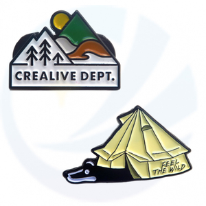 Camping Badge Pin Collection