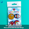 custom designer pvc decoration personalisation design regular custom shoe charms