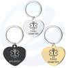 Personalized Engraving Stainless Steel TYPE 1 DIABETES EPILEPSY BLOOD THINNER Medical Alert ID Heart Pendant Necklace