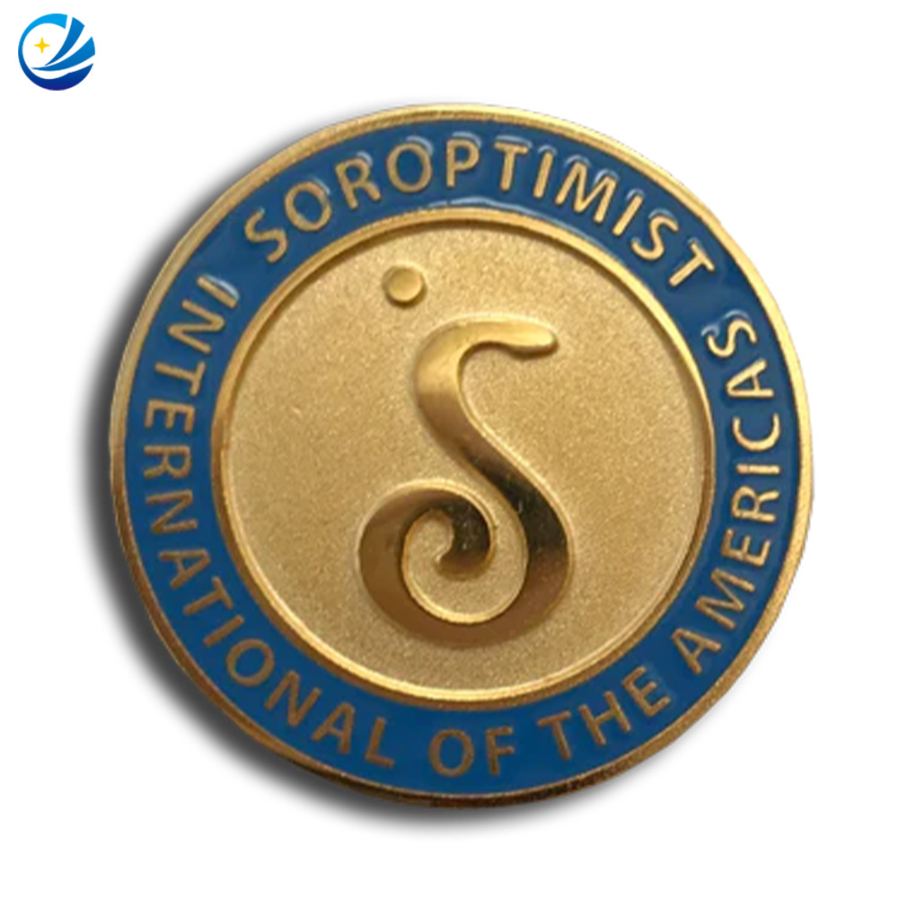 Customized Metal Soroptimist International Member Badge Pin Anniversary Lapel Pin