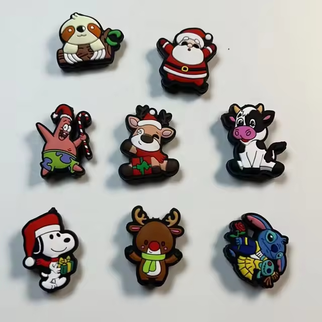Custom New Designer Silicone Focal Beads Christmas Teether Beads Chew Halloween Silicone Focal Beads For Pen