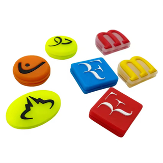 promotional custom logo silicone tennis racket string vibration dampener