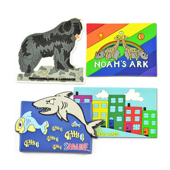 Factory Fridge Magnet Custom Logo Sticker Medium Magnetic Stickers Die Cut 2d 3d Promotional Custom Soft Pvc Fridge Magnets