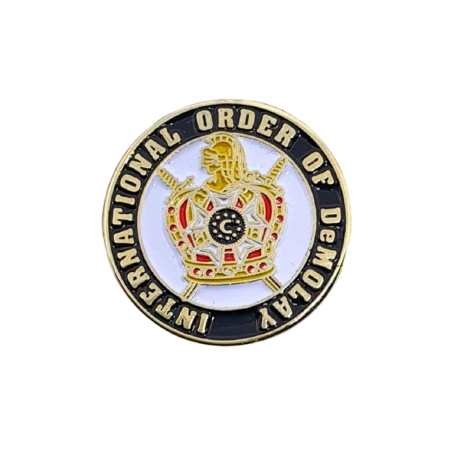 Custom International Order Of DeMolay Lapel Pin
