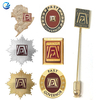 Custom ZONTA International Civic Club Lapel Stick Pin Gold Colored Badges