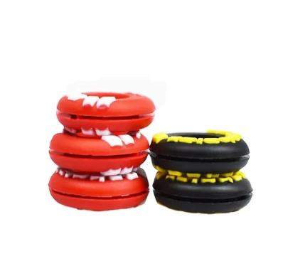 Custom silicone Tennis Vibration Dampener Colorful Letter Tennis Dampener