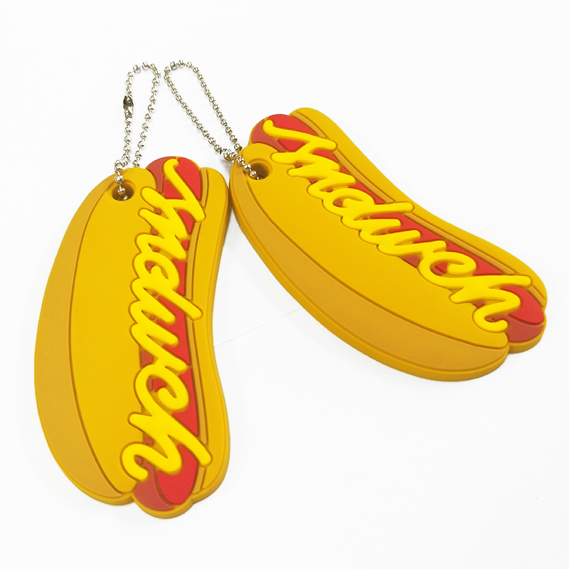 Luxury custom logo tag silicone rubber pvc travel clothing brand garment shoe dog cat hang tags and labels