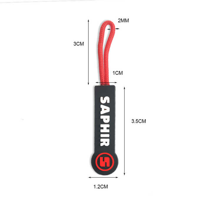 Custom Logo Zipper Pull Head & Silicone Soft PVC Zip Rubber Cute Fashion Professional Design Multiple Styles Zipper Pulls