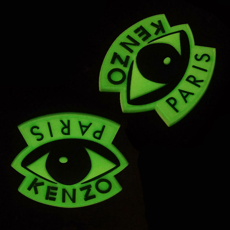 Custom Glow in The Dark Patch Pvc 3d Labels for Clothing