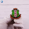 Custom Souvenir Metal Alpha Kappa Alpha Sorority keychain Fashion jewelry lapel pins badge
