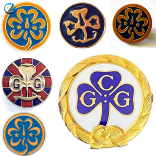 Customized Girl Guides and Girl Scouts Lapel Pin 