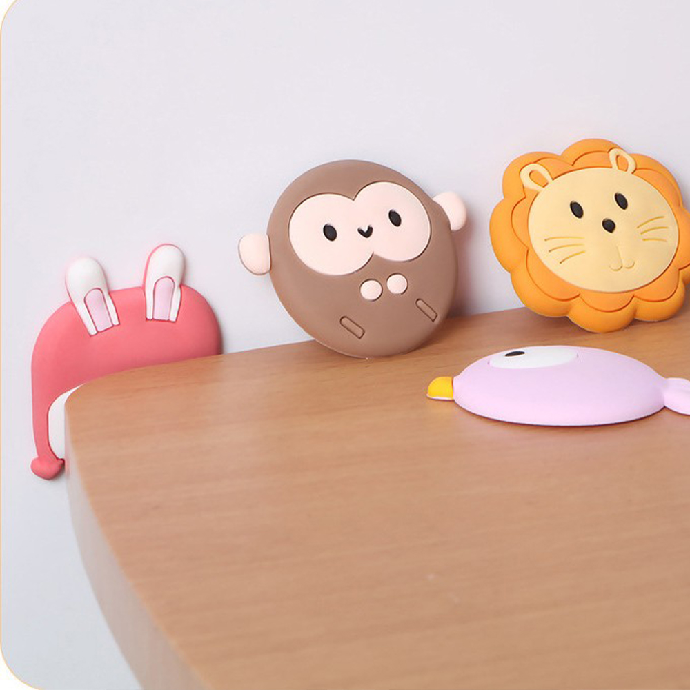 Custom PVC Rubber Door Handle Bumper Self Adhesive Cartoon Door Stopper Knob Pad for Home Decor Brands Factory Manufacturer