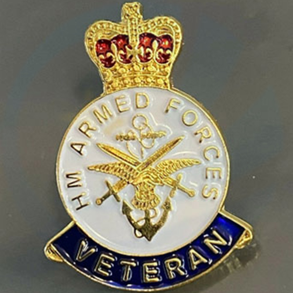 UK Military HM Armed Forces Veteran Lapel Badges