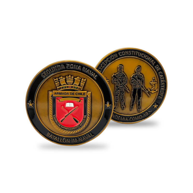 3D Gear Chilean Navy Challenge Coin